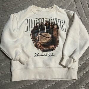 Zara toddler boy baseball Sweatshirt size 6-7